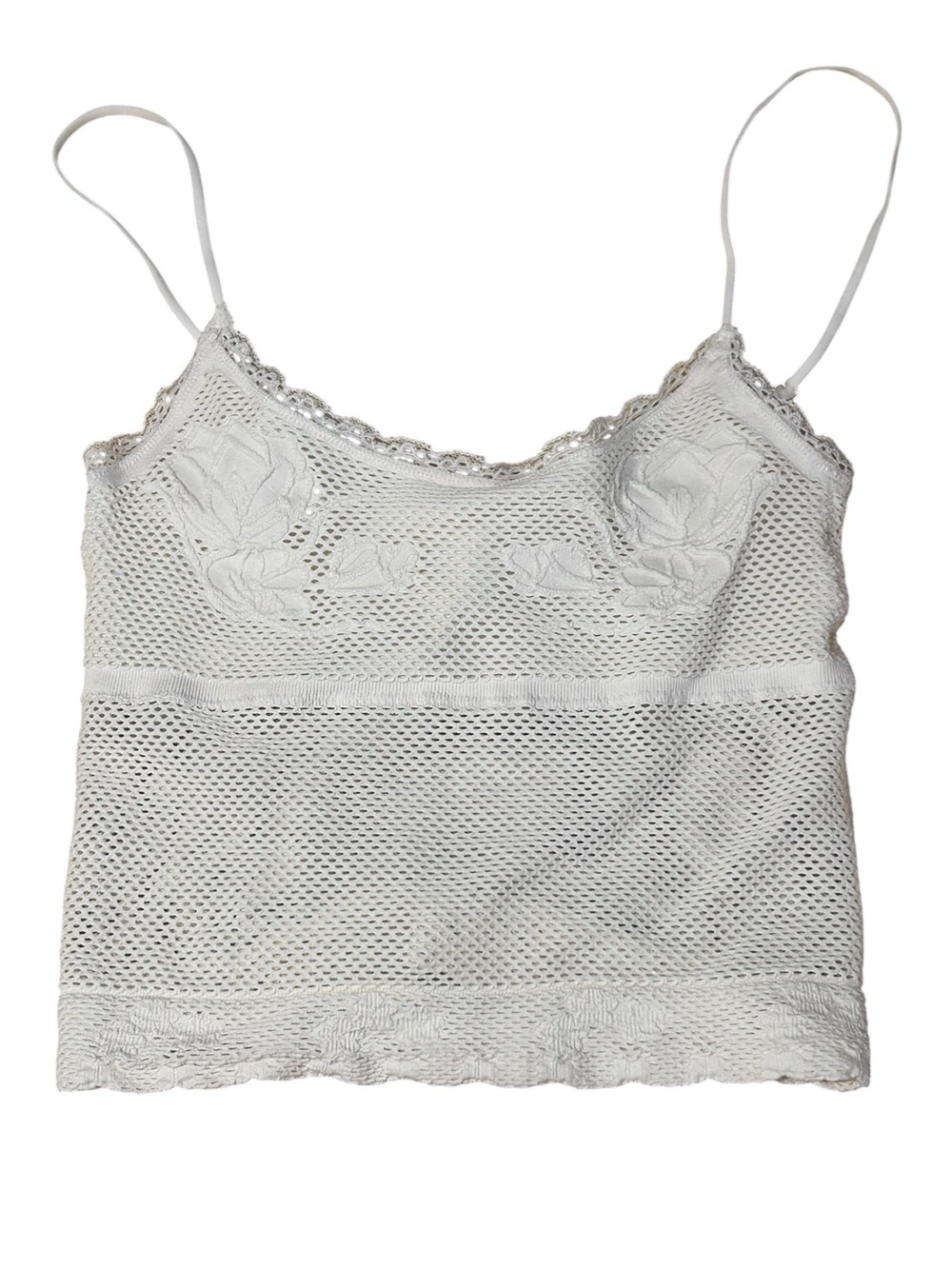 Anthropologie Ivory Lace Mesh Seamless Brami Cami S/M NWT - Picture 1 of 3